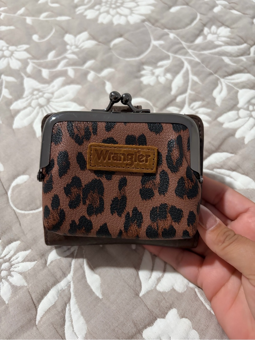 Wrangler Brown Leopard Print wallet